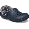 Hausschuh CROCS "Classic Fleece Lined Clog", Herren, Gr. 48, blau (navy), Croslite, casual, Schuhe, Clog, Pantoffel mit Warmfutter