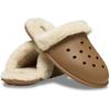 Pantoffel CROCS "Classic Fuzz Scuff", Herren, Gr. 37, braun, Croslite, casual, Schuhe, Hausschuh, Clog mit Warmfutter