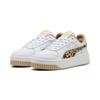 Sneaker PUMA "CARINA STREET ANIMAL FLAIR", Gr. 38,5, puma weiß, toasted almond, puma silber, Lederimitat, animal-print, sportlich, Schuhe