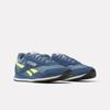 Trainingsschuh REEBOK CLASSIC "CLASSIC AZ", Gr. 41, shadow, batik blau, solar acid gelb, Leder, Textil, Synthetik, sportlich, Schuhe