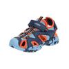 Sandale GEOX "Geox Sandalen Lederimitat/Mesh", Gr. 31, bunt (blau, orange), Lederimitat, Textil, casual, Schuhe