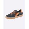 Sneaker ANDREA CONTI, Damen, Gr. 40, bunt (marine, orange), Leder, Rindsleder, Glattleder, modisch, Schuhe