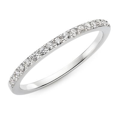 Fingerring "Schmuck, Geschenk, schmaler Silbering" Gr. 54, silber (silberfarben, kristallweiß, kristallweiß), ANISTON JEWELRY & WATCHES, Fingerringe, Damen, 54, Silber 925 (Sterlingsilber), 1,5mm, mit Zirkonia (synth.) Image