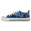 Ballerina DOGO "Liria Low-Top Sneaker Feathers Of The Owl Damen Sneaker", Damen, Gr. 37, Normalschaft, blau, Textil, Schuhe, Handgefertigt