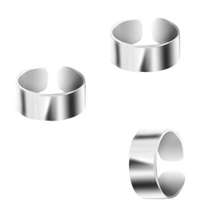 Paar Ohrklemmen FIRETTI "Schmuck Geschenk Silber 925 Ohrschmuck Ear Cuff", silber (silberfarben), Ohrringe, Damen, Silber 925 (Sterlingsilber), Made in Germany Image