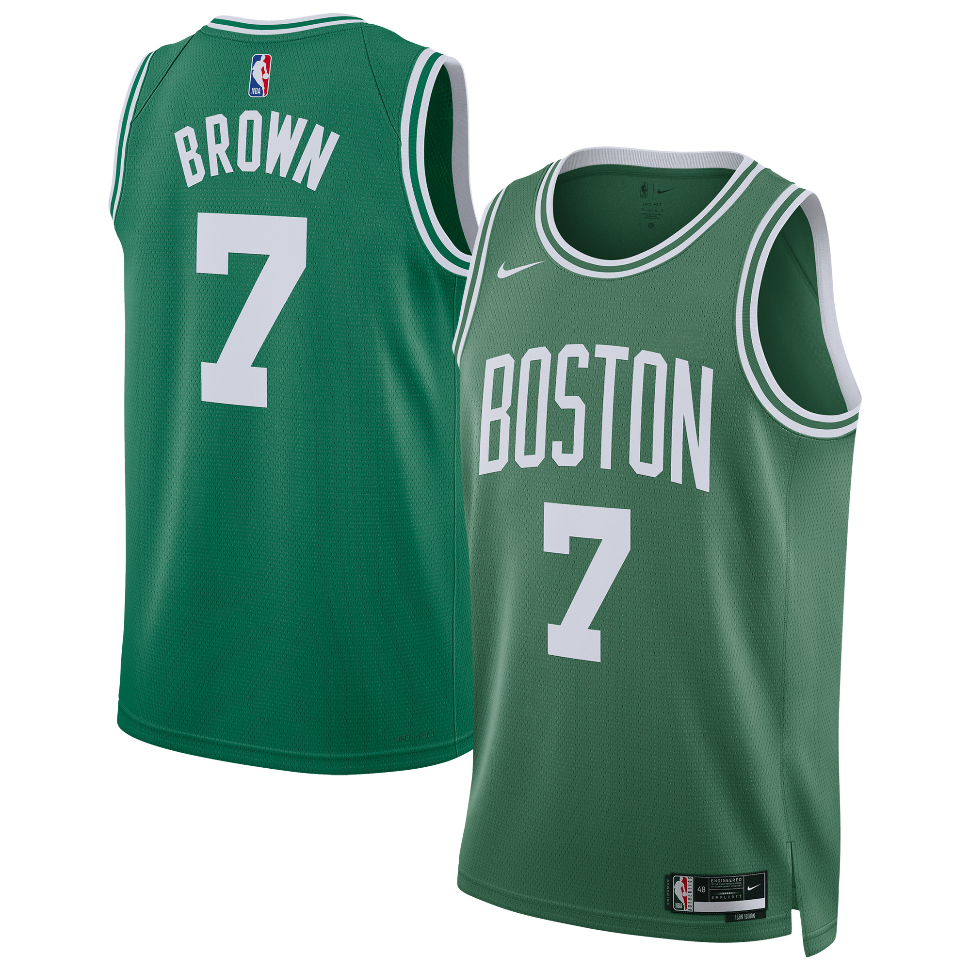 Boston Celtics Nike Replica Icon Swingman Trikot – Unisex - Jaylen Brown Image