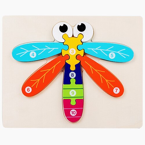 Puzzle in legno per bambini piccoli, giocattoli per bambini di 1, 2, 3 anni, bambine, giocattoli Montessori, blocchi educativi, regalo per bambini, giocattolo per l'apprendimento dei bambini di età compresa tra 1 e 3 anni, 2 e 4 anni