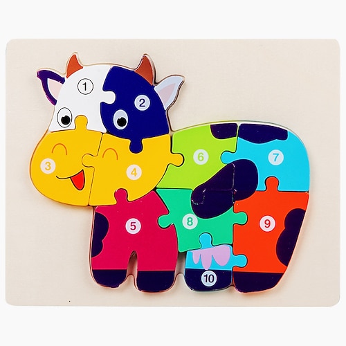 Puzzle in legno per bambini piccoli, giocattoli per bambini di 1, 2, 3 anni, bambine, giocattoli Montessori, blocchi educativi, regalo per bambini, giocattolo per l'apprendimento dei bambini di età compresa tra 1 e 3 anni, 2 e 4 anni