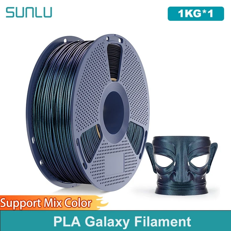 SUNLU 1 kg PLA Galaxy Filament 1,75 mm 1 kg Galaxy Texture Filament Filament passend für die meisten FDM-Drucker Image