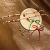 Rot Grün Weihnachten Farbe Schnürsenkel Charms Perle Erdbeere Kette Schuh Charm Schnalle für Sneakers Dekorative Schuhe Zubehör