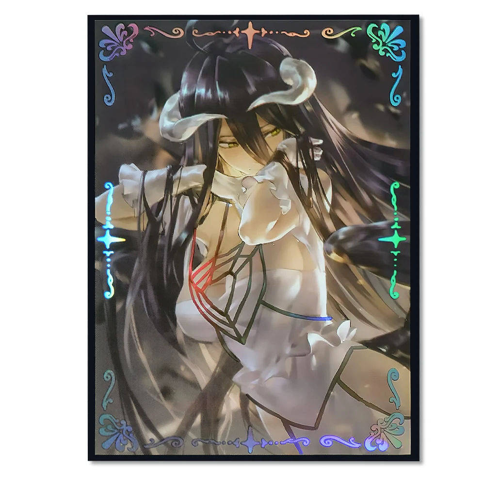 67x92mm 60PCS Holographische Anime Kartenhüllen Overlord Brettspiel Sammelkartenschutz für MGT/PKM/PTCG Spielkarten Image