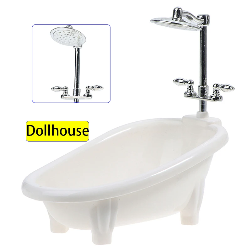 Puppenhaus Miniatur Möbel Mini Badewanne Badewanne Modell Spielzeug Simulation Badezimmer Zubehör Kinder Pretend Puppe Haus Dekor Spielzeug