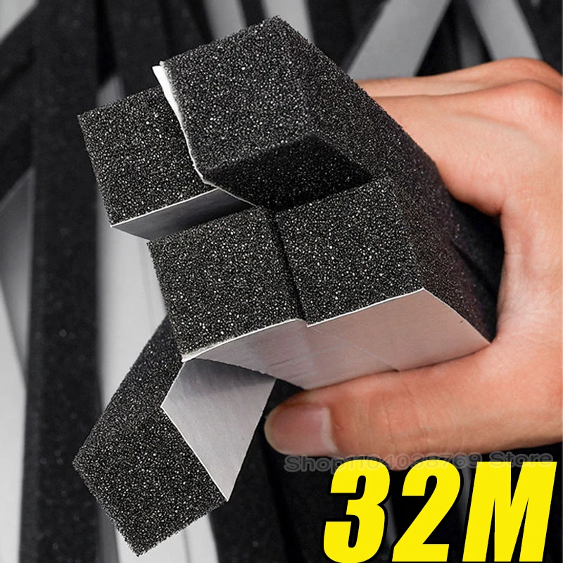 Dicker Schaumstoff-Fensterdichtungsstreifen, Widerstandsfähigkeit, Dichtungsband, selbstklebende wetterfeste, schalldichte, winddichte Isolierstreifen für die Tür Image