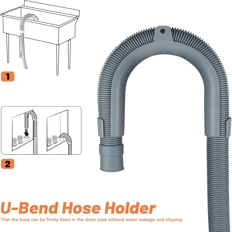 1PCS U-Shape Drain Hose Guide Assembly Fits All Drain Hose Washing Machine Universal Discharge Hose Clip Hose Holder Bracket