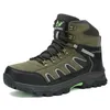 Große 49 Outdoor-Stiefeletten für Herren, rutschfest, modisch, zum Schnüren, Klettern, Leder, Winter-Wanderschuhe, hohe Freizeit-Wanderschuhe