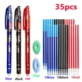 Set di penne a sfera cancellabili da 35 pezzi con gomma incorporata-scrittura liscia, punta Fine (0.38mm) per forniture per ufficio e scuola