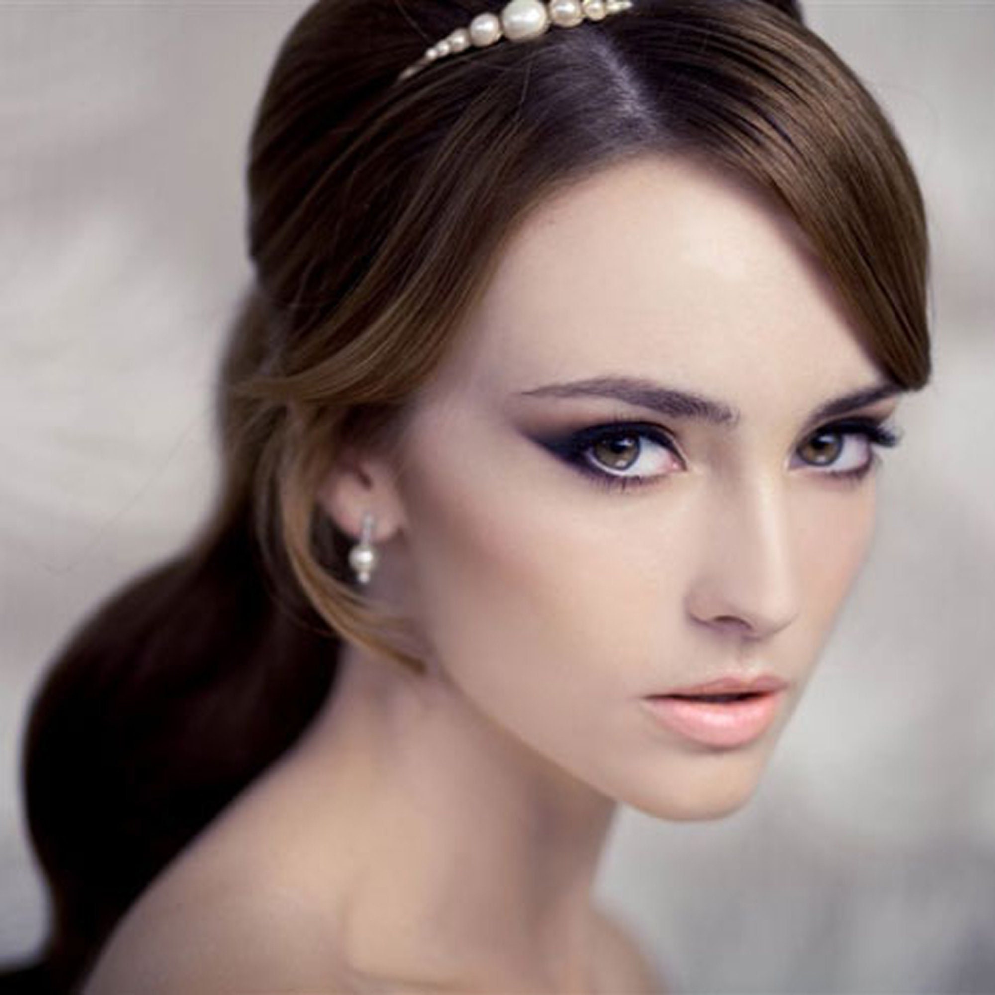 Copricapo di perle, tiara da sposa, copricapo di perle da sposa, corona da sposa, gioielli da sposa di perle, accessori per capelli da sposa, corona d