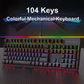 Tastiera meccanica cablata da 104 tasti Tastiera da gioco colorata 16 RGB Tastiera Esports Tastiera ergonomica sostituibile a caldo per laptop