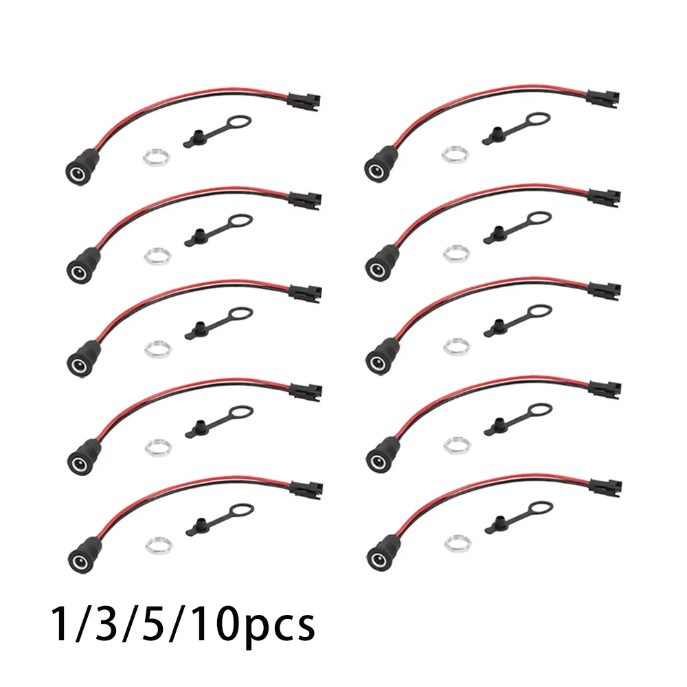 5,5 x 2,1 mm Gleichstrom-Klinkenbuchse, weiblich, Panelmontage auf 2-poligen JST-SM-Stecker, langlebig, 5,5 x 2,1 mm Verbindungskabel für E-Roller Image