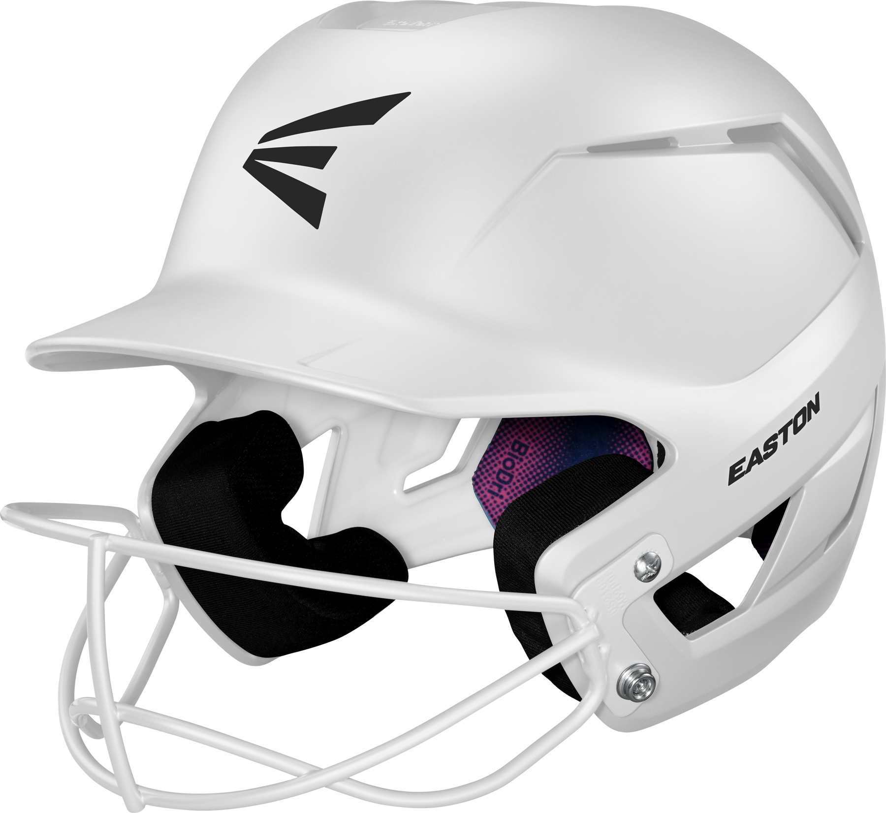 Easton Z50 Matte Softball Batting Helmet with Softball Mask White