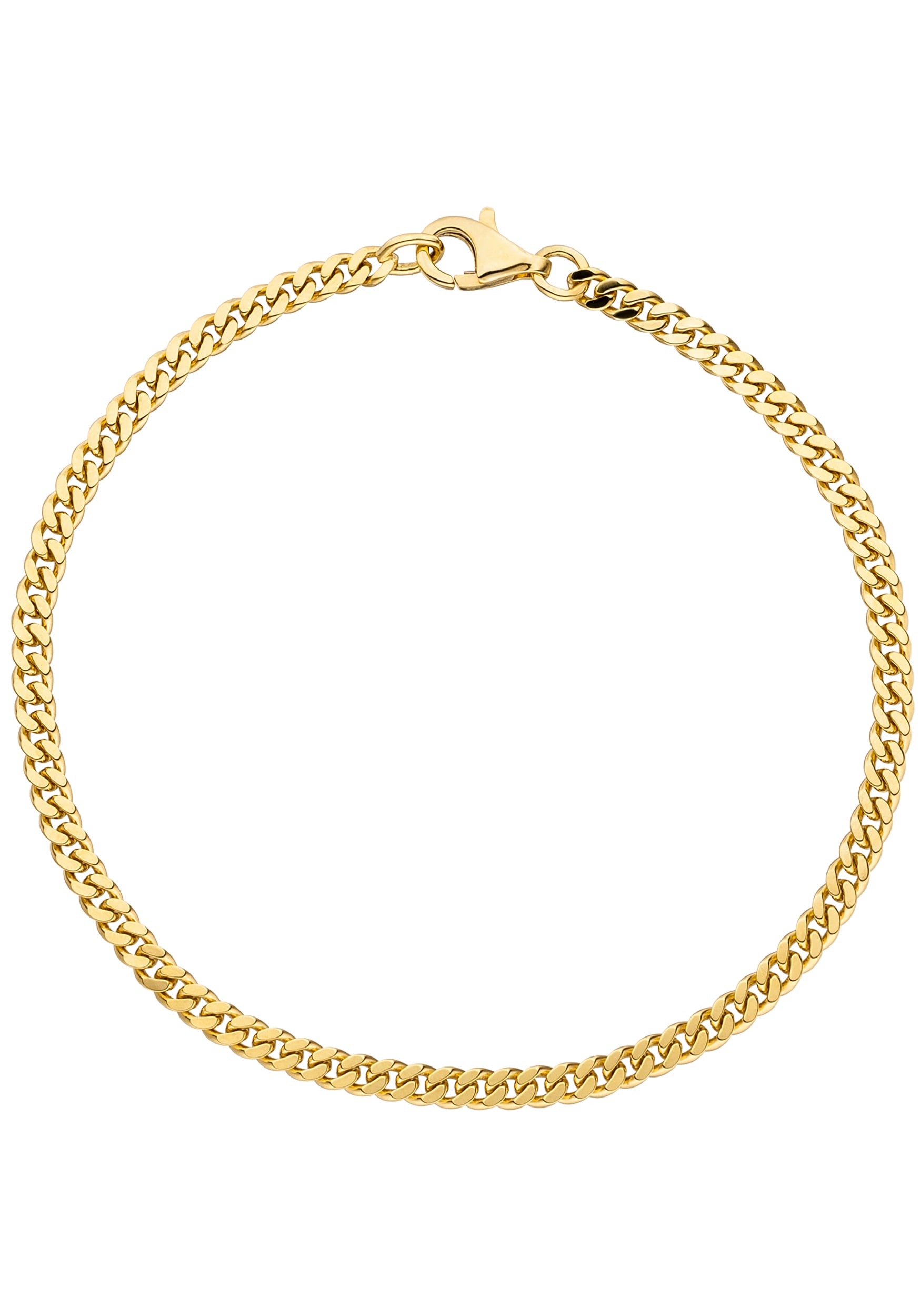 Goldarmband JOBO "Panzerarmband 3,3 mm", gelbgold 333, Armbänder, Damen, 21cm, Gelbgold 333, 333 Gold massiv 21 cm Image