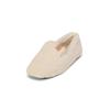 Hausschuh MARC O'POLO "aus Baumwoll-Teddyfell", Damen, Gr. 42, weiß (creamy weiß), Baumwolle, unifarben, Schuhe