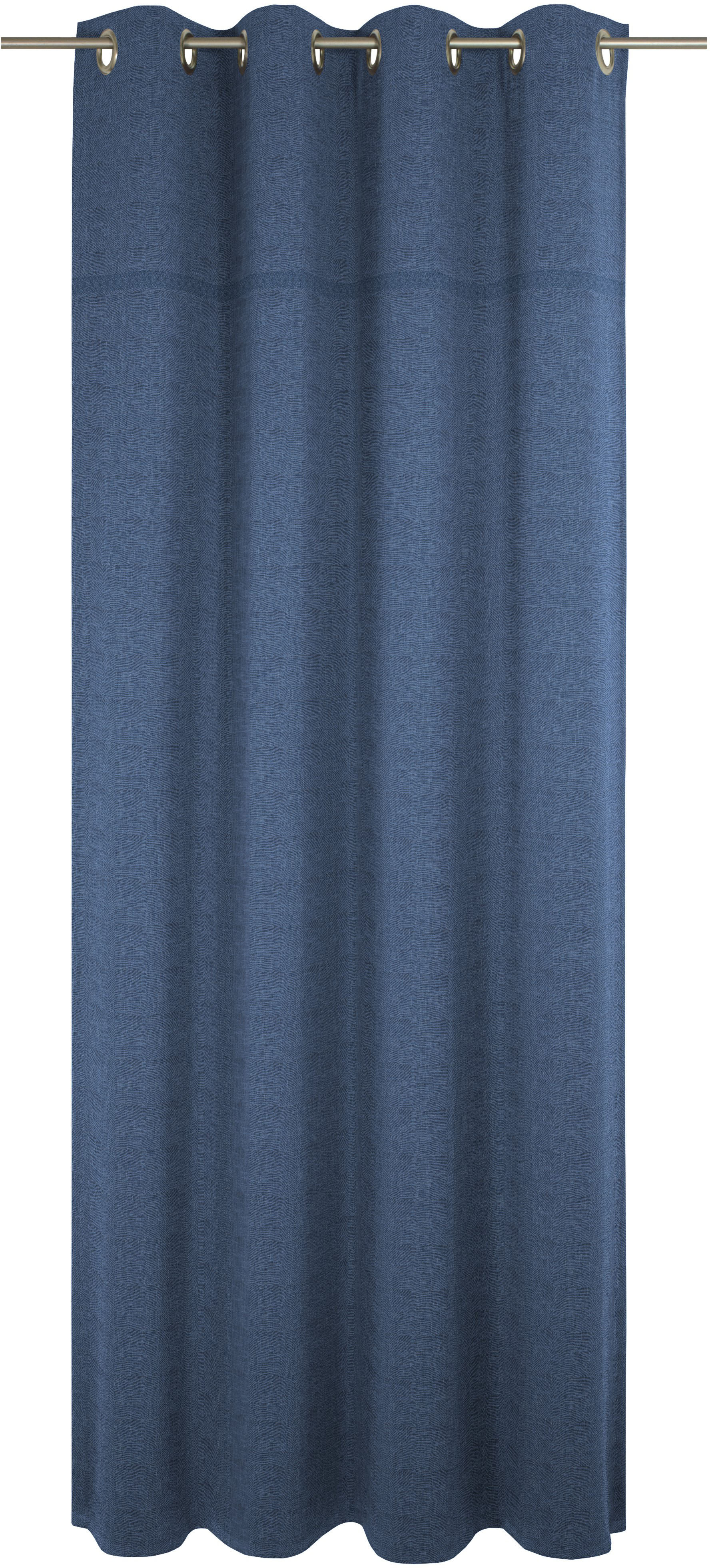Vorhang WIRTH "Wiessee", blau, B:150cm H:255cm, Baumwolle, Leinen, Modal, Gardinen, nach Maß Image