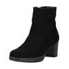 Stiefelette GABOR COMFORT "Gabor Comfort Stiefelette Veloursleder", Damen, Gr. 43, schwarz, Veloursleder, casual, Schuhe