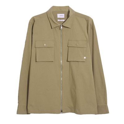 Farah - "Lynden" Hemdjacke für Herren, Durchgehender Reißverschluss (Khakigrün) Image
