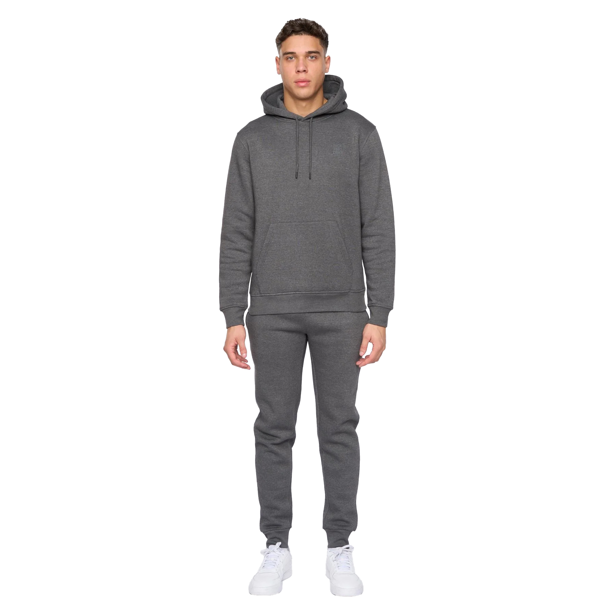 Duck and Cover - "Merchell" Hoodie und Jogginghosen-Set für Herren (Holzkohle-Mergel)