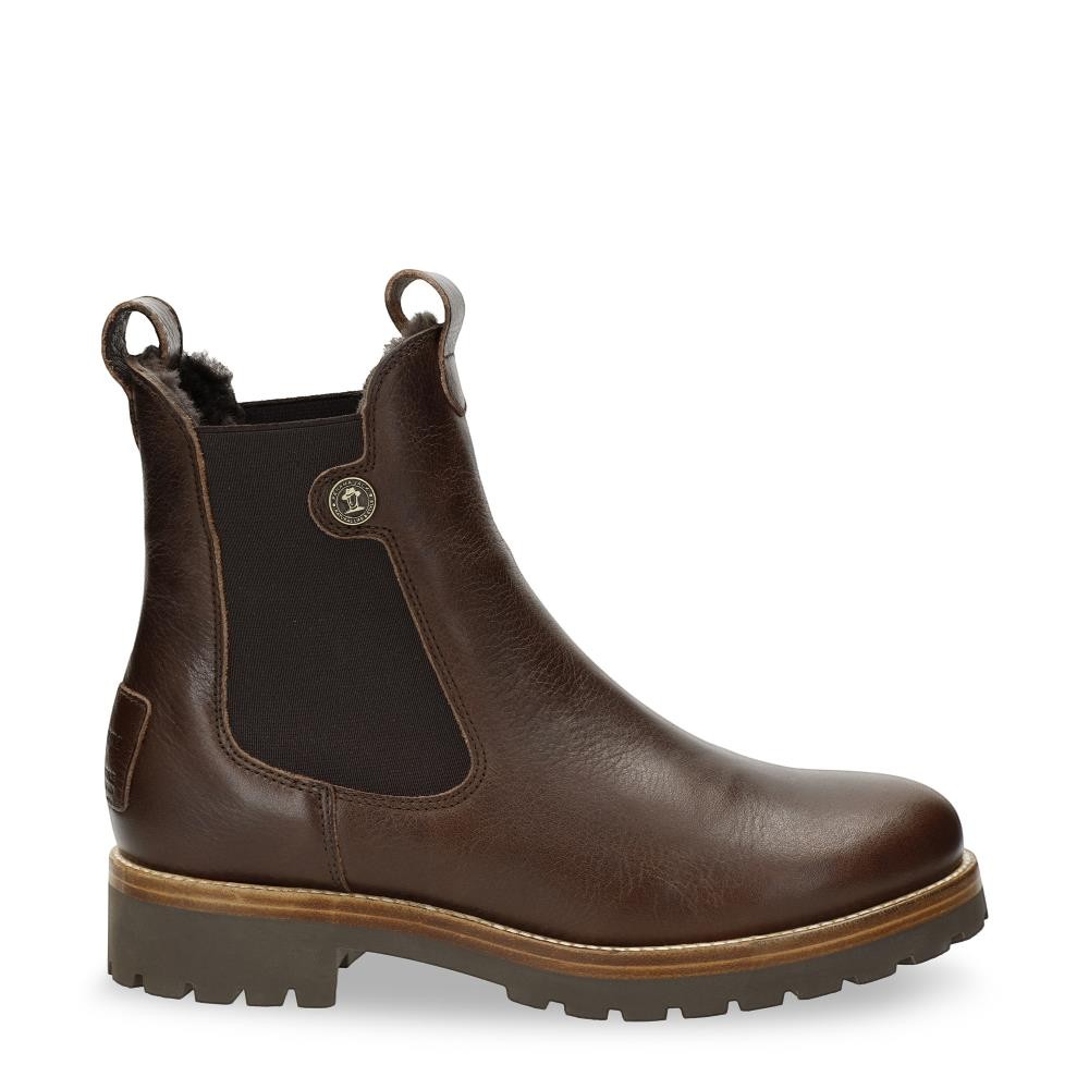 Panama Jack Francesca B13 Chelsea-Stiefel für Damen aus braunem Leder Image