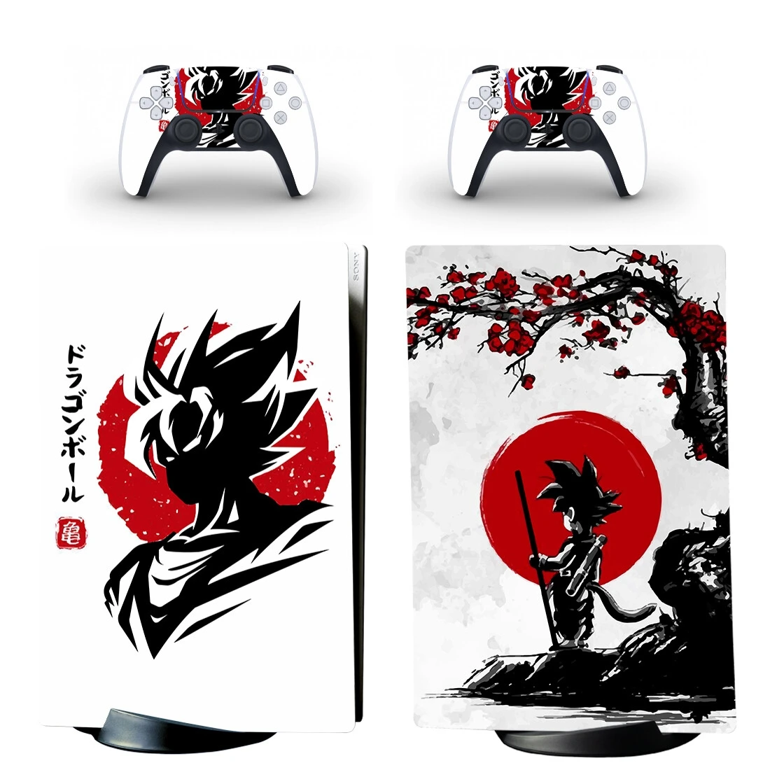 Ultra Instinct Goku PS5 Digital Skin Sticker Protector Aufkleber Cover für Konsole & Controller PS5 Skin Sticker Vinyl Zubehör Image