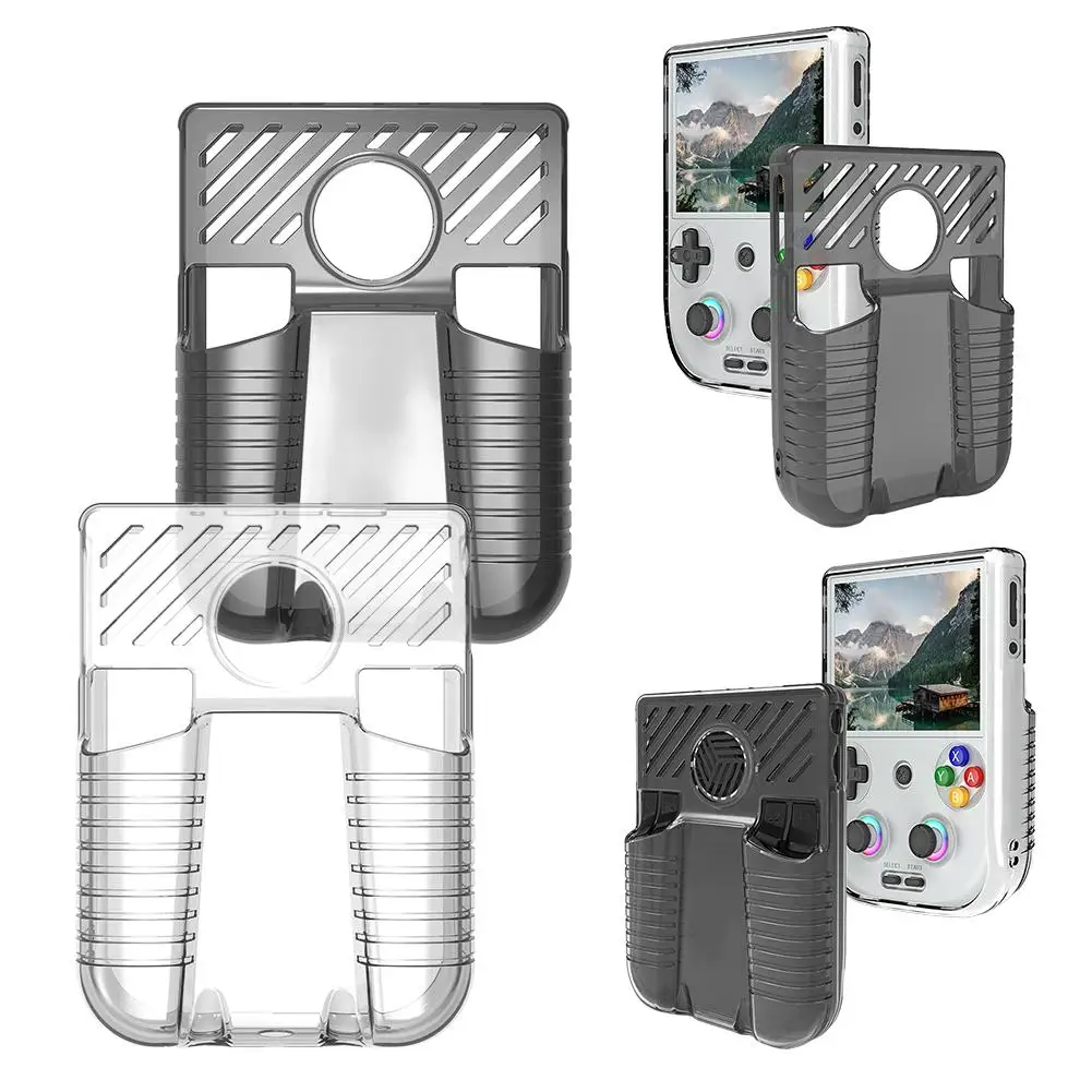 TPU-Schutzhülle für Anbernic RG 406V Spielkonsole, Schutzhülle, Kühlung, transparent, Anti-Drop-Schutzhülle, Zubehör Image