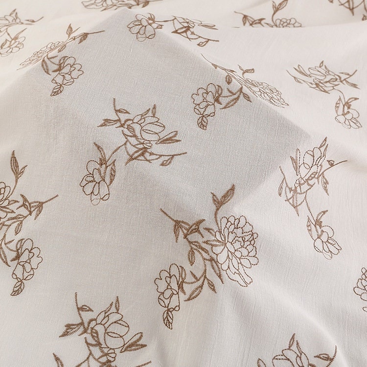 Tessuto di cotone floreale,Tessuto ricamato,Tessuto floreale,Tessuto di cotone,Tessuto trapuntato,Tessuto di design,Tessuto tagliato a misura,Tessuto
