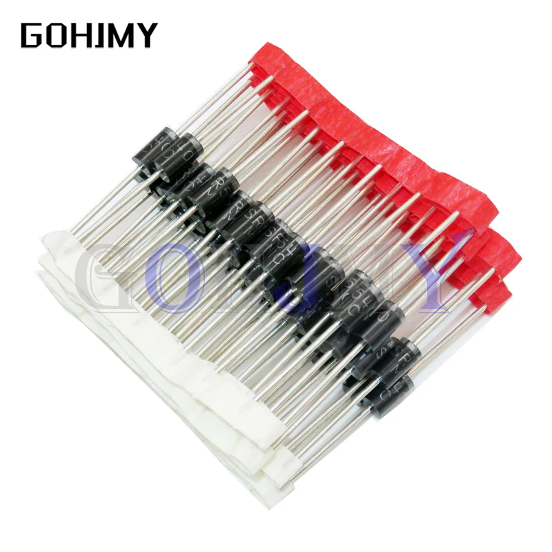 20PCS Schottky Gleichrichter Diode SR240 SR260 SR360 SR540 SR560 SR2100 SR3100 SR3200 SR5100 SR5150 SR5200 DO-41 DO-27 Image