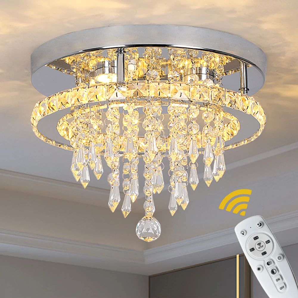 Moderne K9 Luxus Kristall Decke Lampe Smart Led Wohnzimmer Esszimmer Anhänger Licht Kronleuchter Fernbedienung Hängen Dekor Luminai