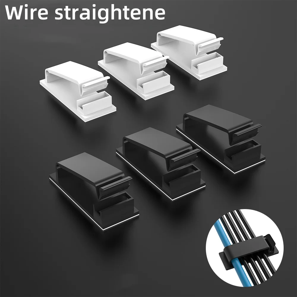 10 stücke USB Kabel Organizer Draht Wickler Clips Kabel Management Halter für Maus Tastatur Kopfhörer Telefon Lade Daten Linie Wickler Image