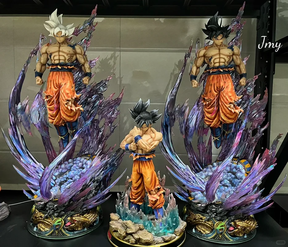 1/4 53 cm Goku Dragon Ball Ultra Instinct Goku-Harzstatue im Maßstab 1/4 und 1/6. Limited Edition-Figur von Last Sleep Studio mit LED Gk Image