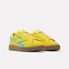 Sneaker REEBOK CLASSIC "CLUB C GROUNDS UK", Gr. 38,5, goldenhaze, futurecyan, gum, Leder, Synthetik, sportlich, Schuhe