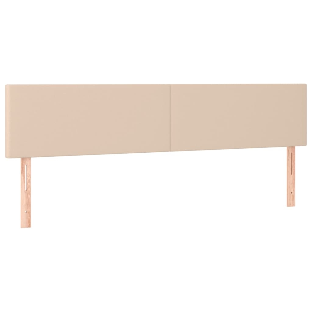 vidaXL Kopfteile 2 Stk. Cappuccino-Braun 90x5x78/88 cm Kunstleder Image