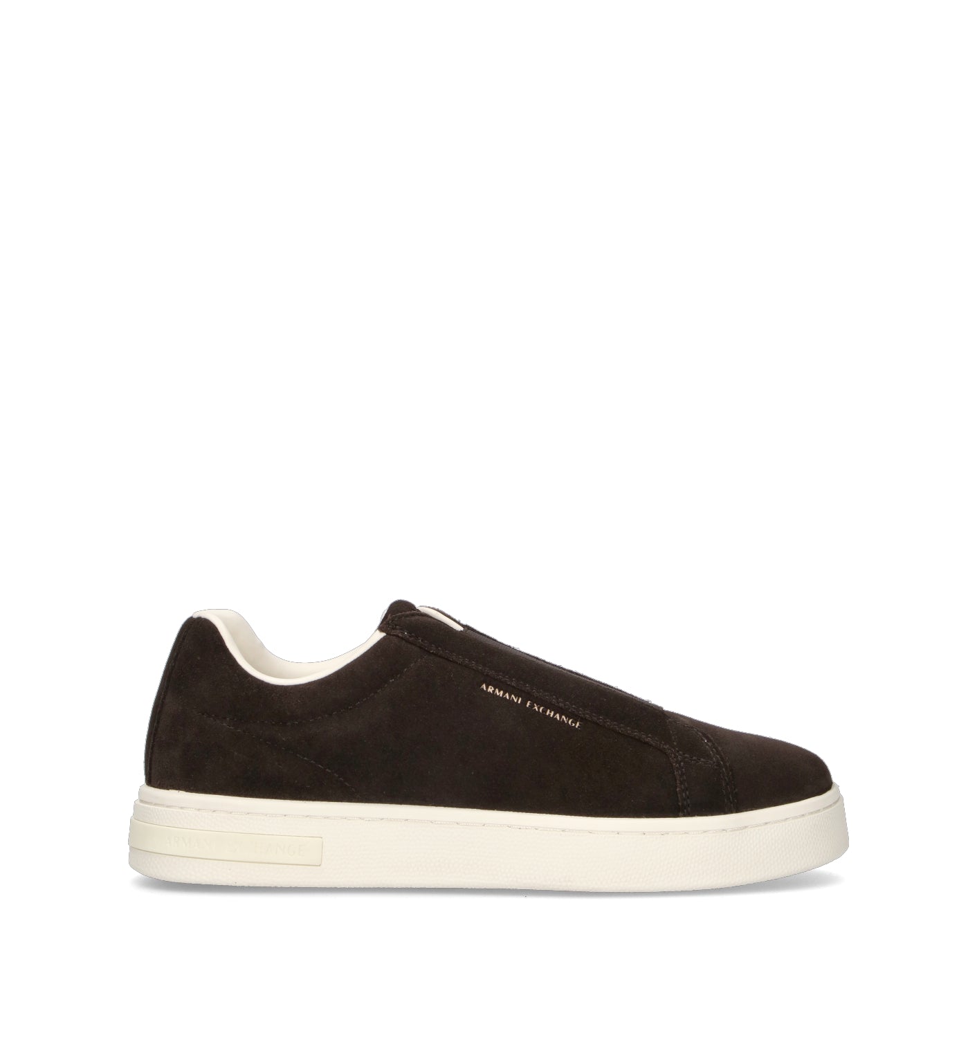 ARMANI EXCHANGE Sneaker uomo marrone in suede