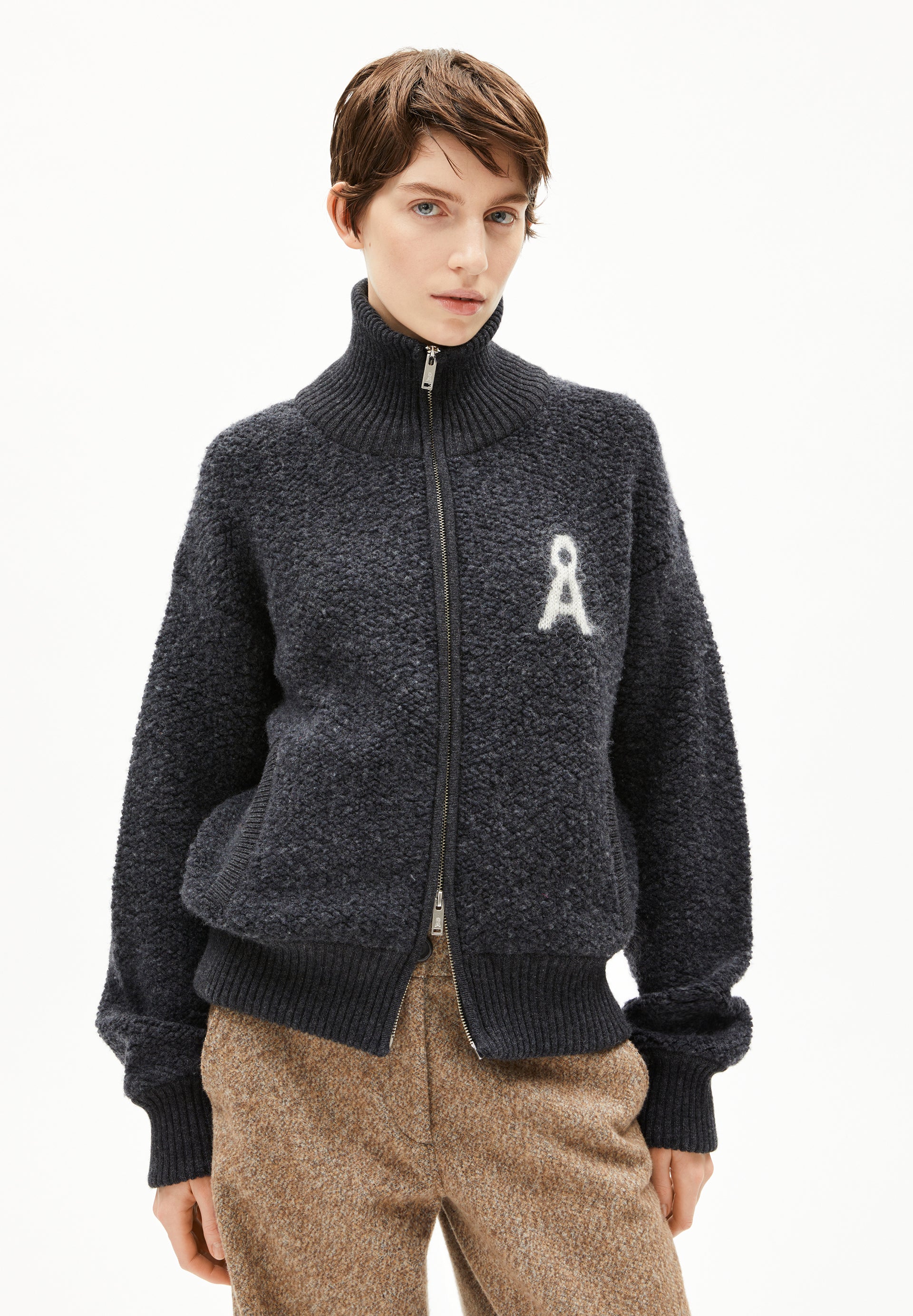 ICONIC Å GWENAA BOUCLÉ | Jacke aus Bio-Baumwolle - mehrfarbig (M) Image