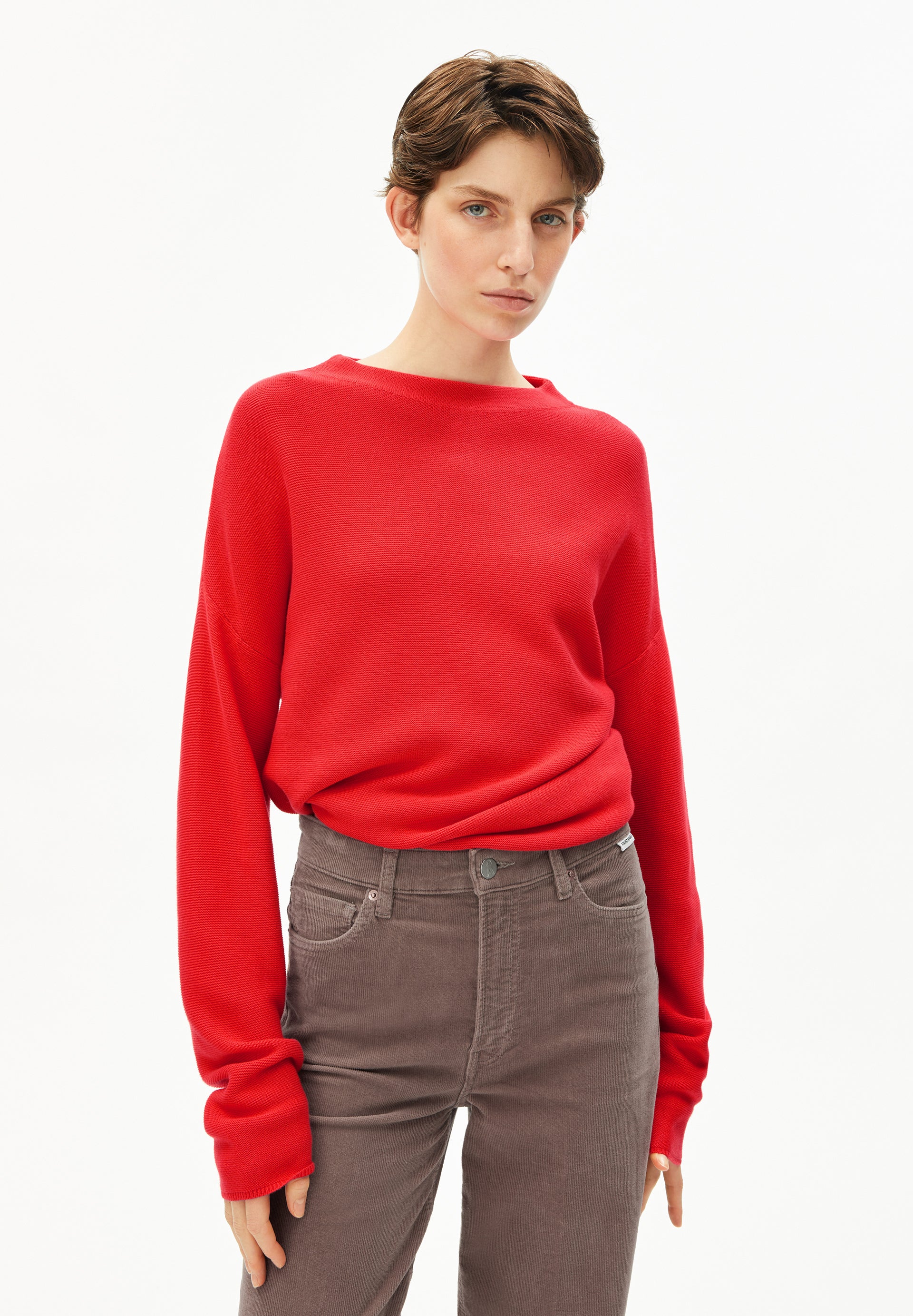 MERINAA LINKS LINKS | Pullover aus Bio-Baumwolle - rot (S) Image