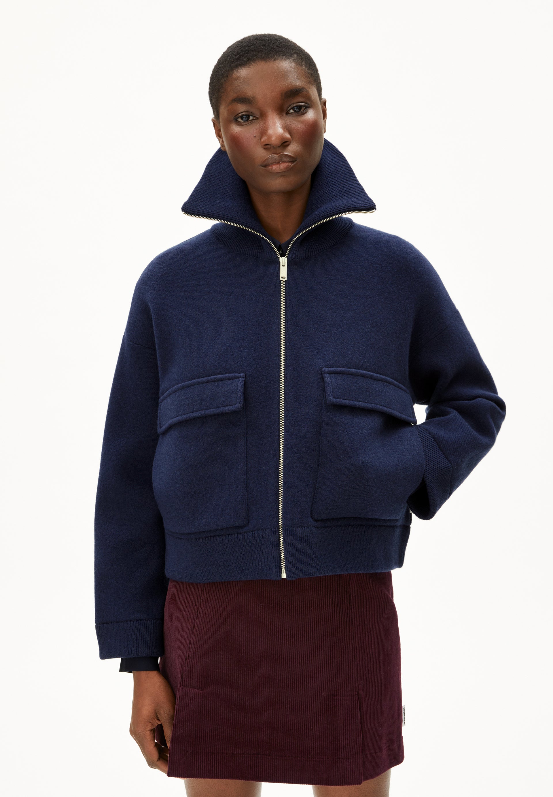 JOANIAAS | Jacket aus Bio-Baumwoll Mix - blau (S) Image