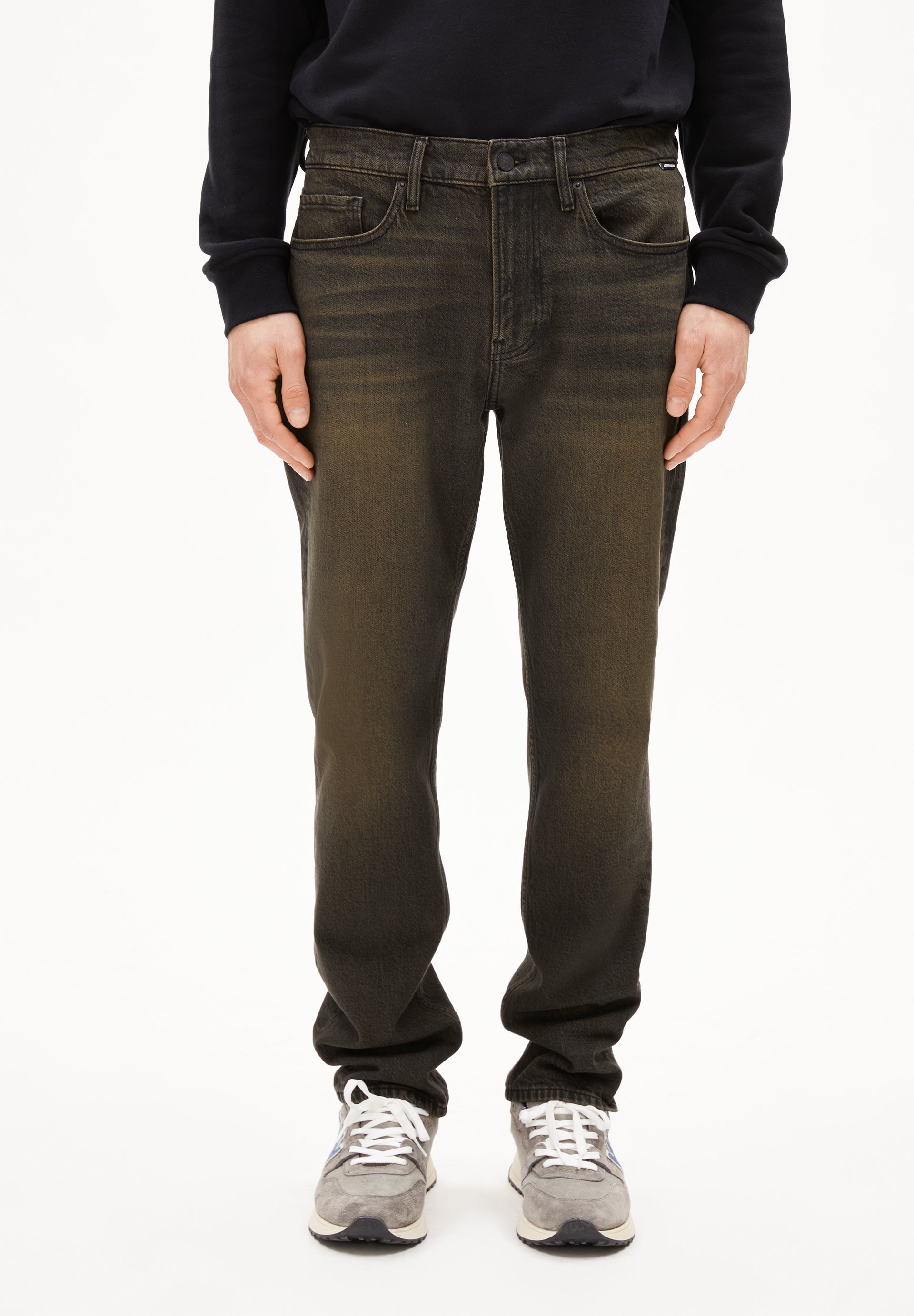 DYLAANO | Straight Leg Mid Waist aus Bio-Baumwoll Mix - schwarz (31-32) Image