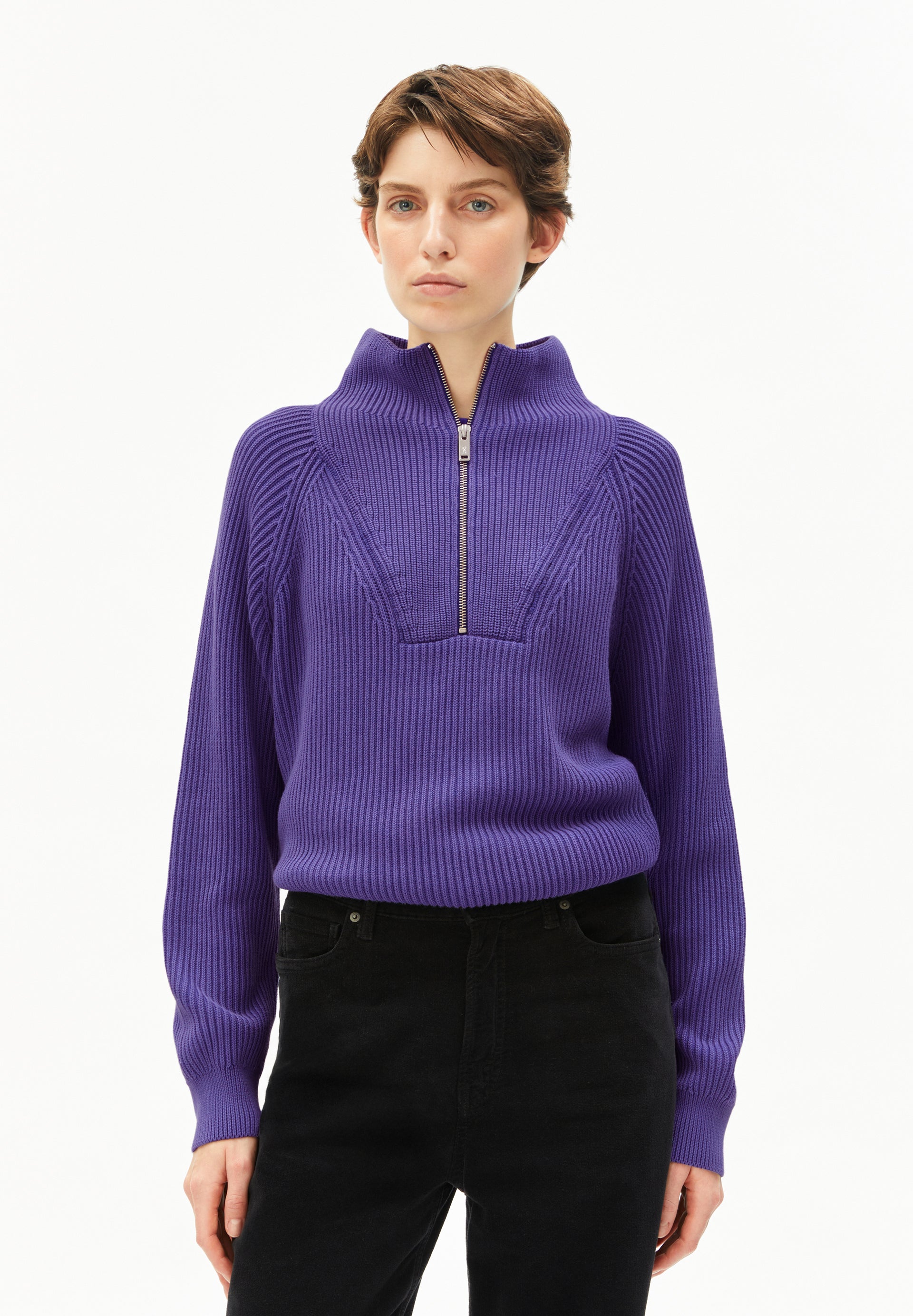 RONYIAAS GMT DYE | Pullover aus Bio-Baumwolle - lila (S) Image