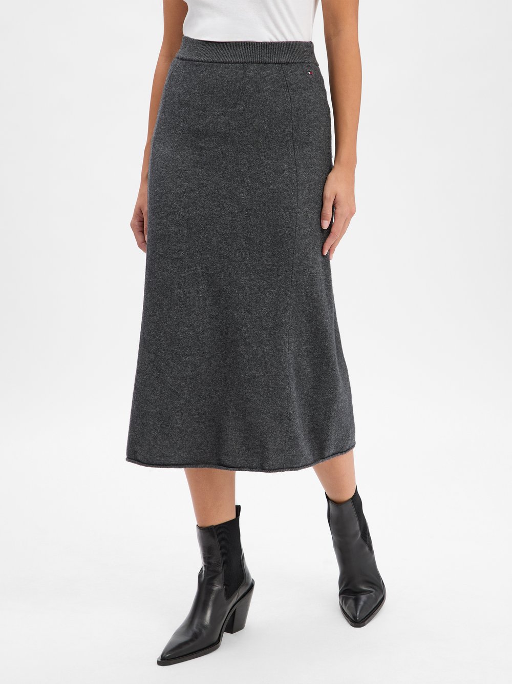 Tommy Hilfiger Strickrock aus Wolle Damen anthrazit, XS Image