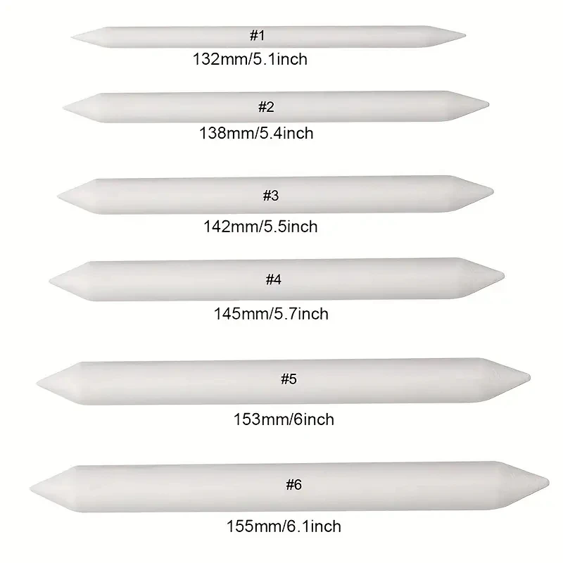 Kunst Liefert Zeichen Werkzeug Stumpf Reis Papier Skizze Doppel Kopf Wisch Stick Blending Stick Weiß Zeichnung Stift Skizzieren Bleistift Image