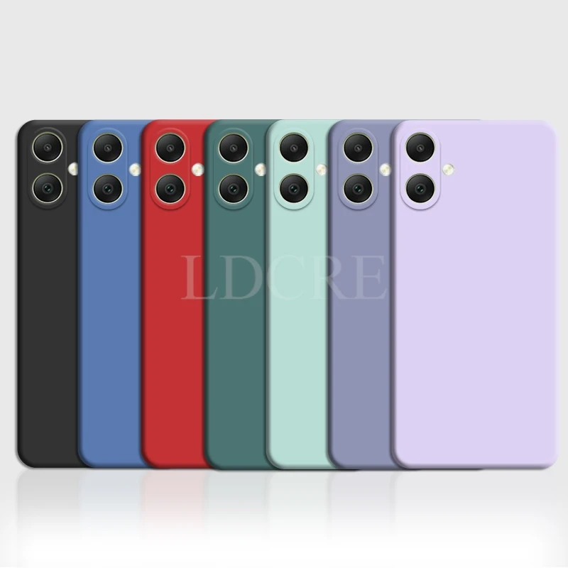 For Samsung Galaxy A07 Case Liquid Silicone Cover Galaxy A07 Case TPU Plain Rubber Phone Protector Case Samsung Galaxy A07 Cover