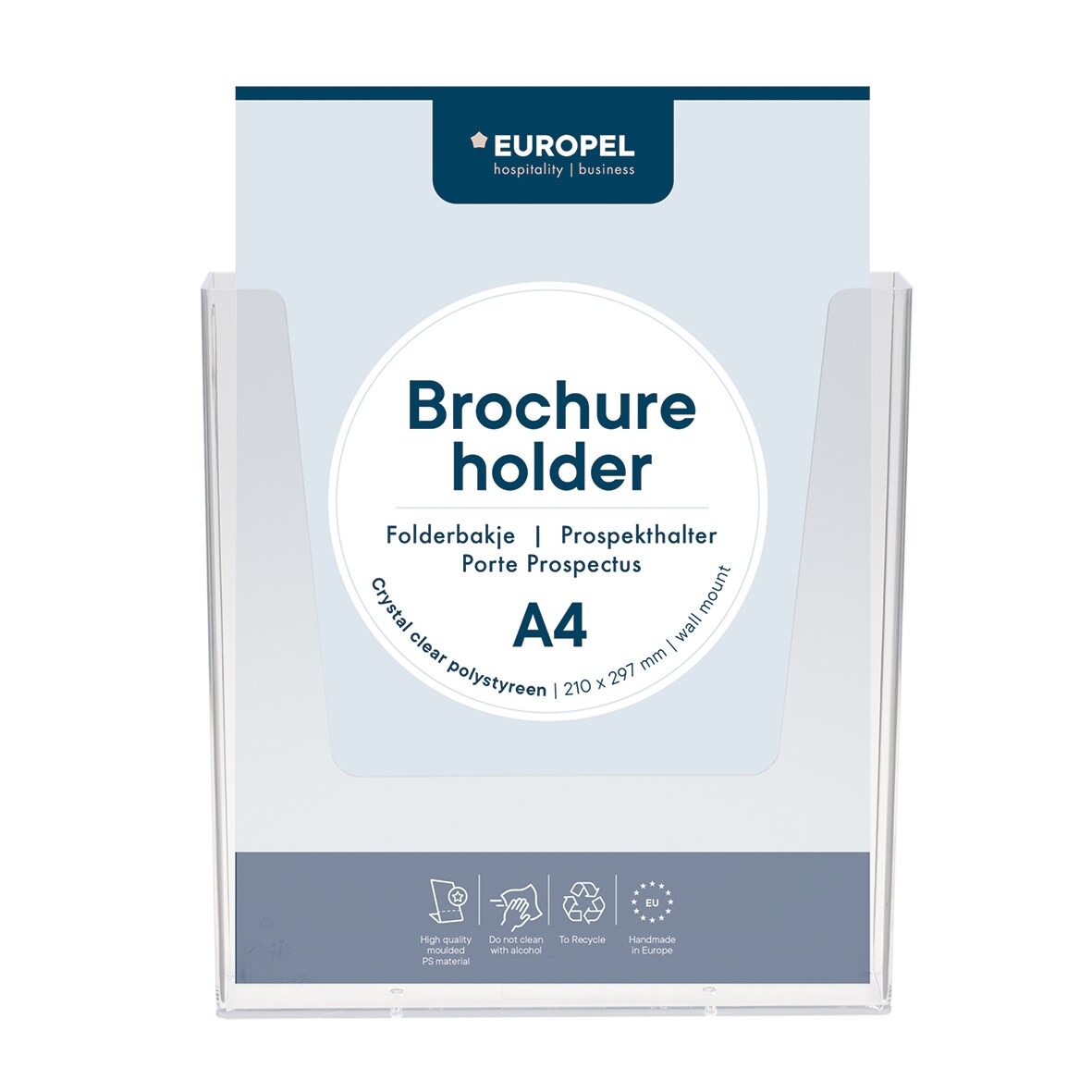 Europel Prospekthalter Wandmontage A4 - 10 Stück Image